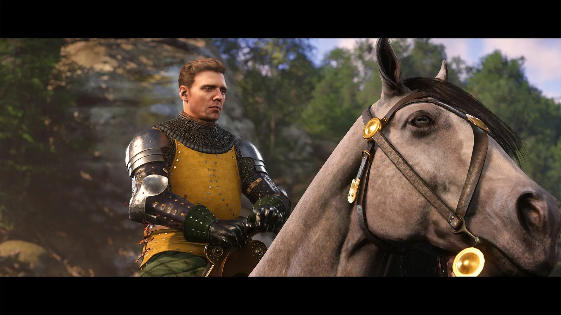 Nhân vật chính từ Kingdom Come Deliverance 2 trên lưng ngựa