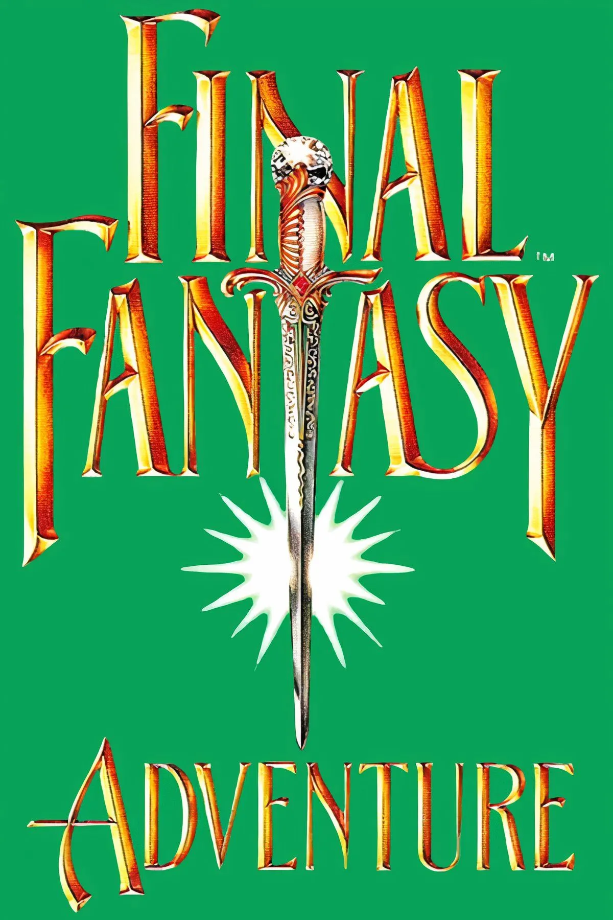 Nhân vật trong Final Fantasy Adventure trên Game Boy đối mặt với quái vật, thể hiện lối chơi nhập vai hành động