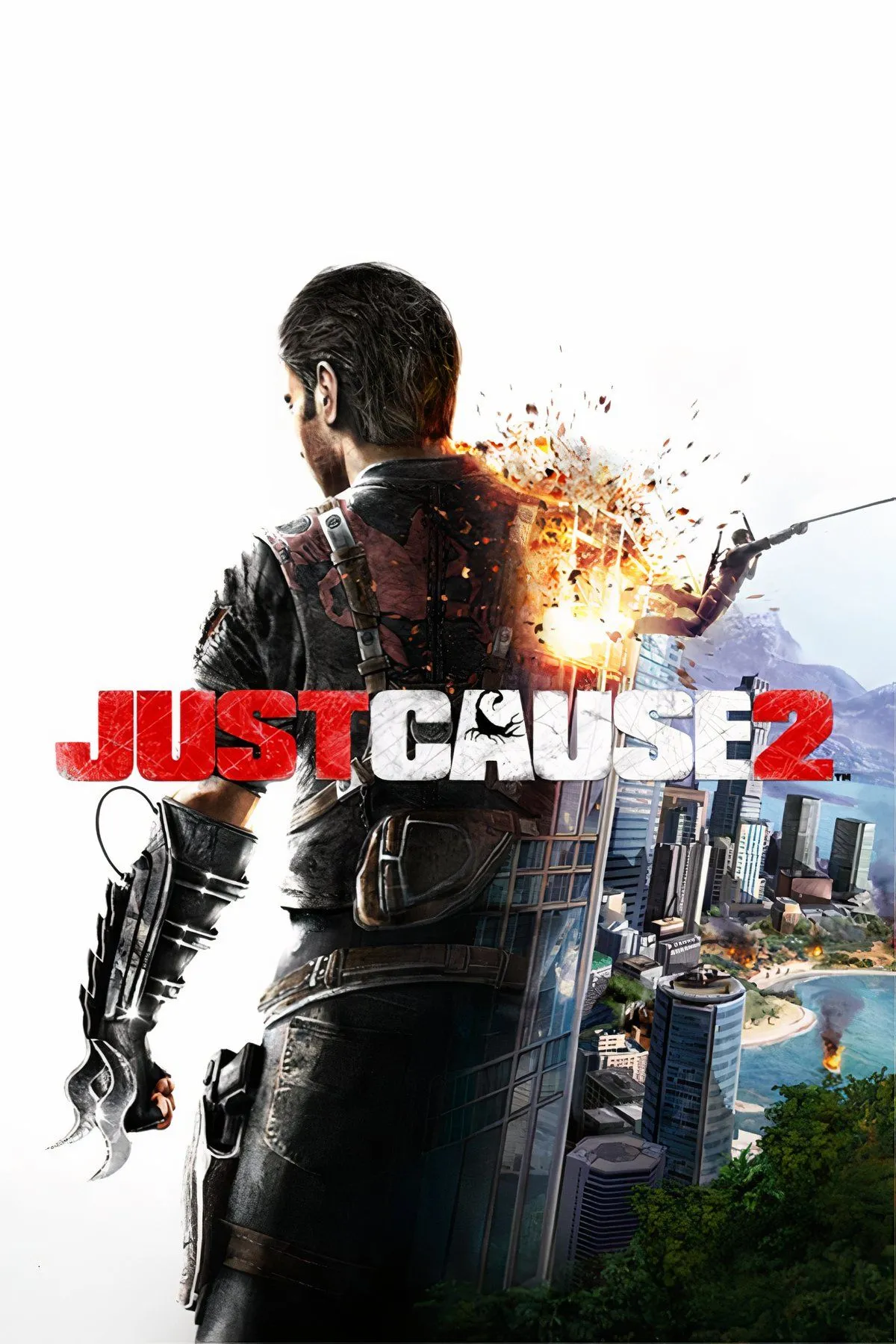 Rico Rodriguez trong Just Cause 2 bay lượn và thực hiện các pha hành động vật lý ragdoll mãn nhãn, tạo nên khoảnh khắc giải trí độc đáo