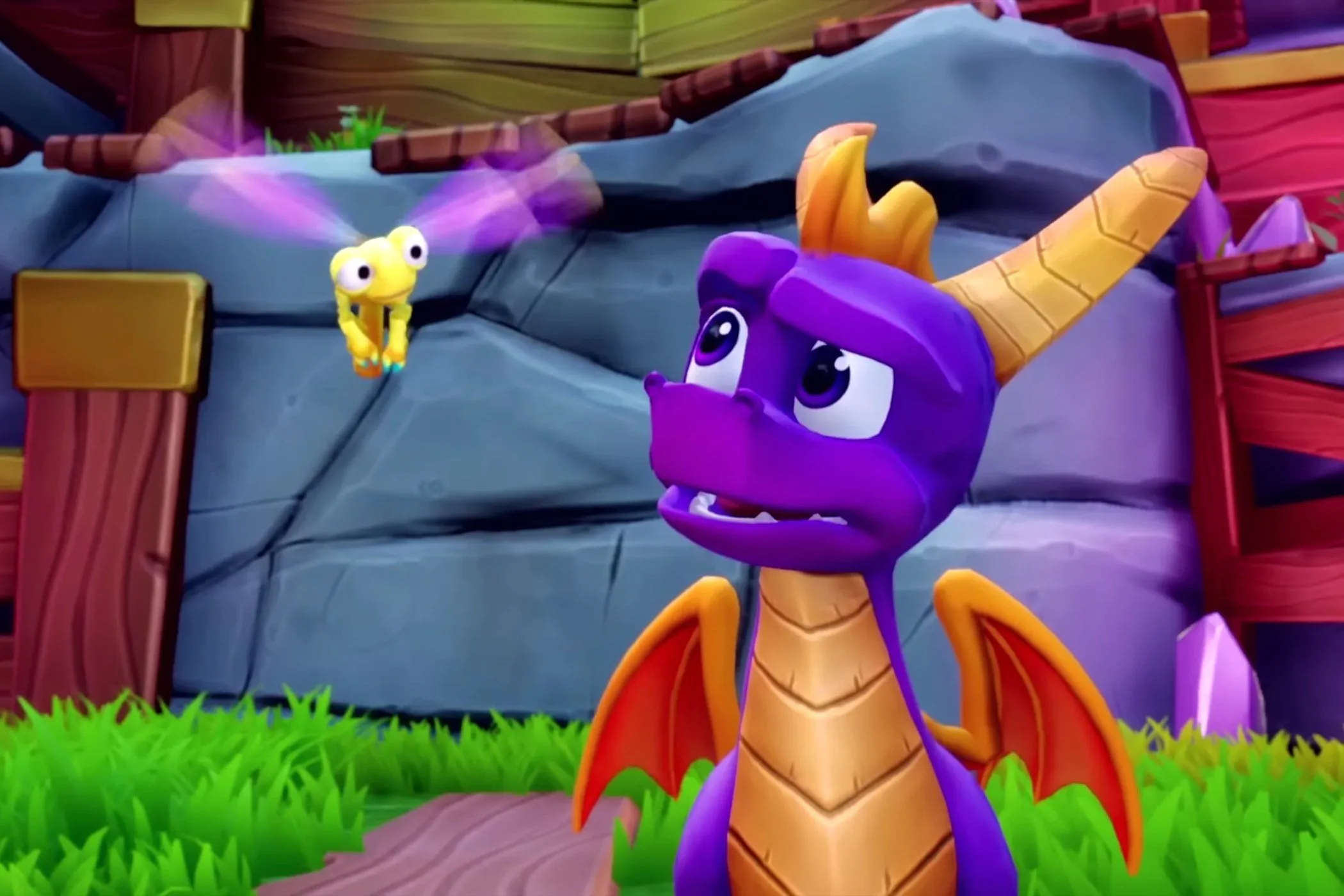 Rồng Spyro và Sparks trong Spyro Reignited Trilogy, đại diện cho những game platformer 3D vẫn giữ giá trị