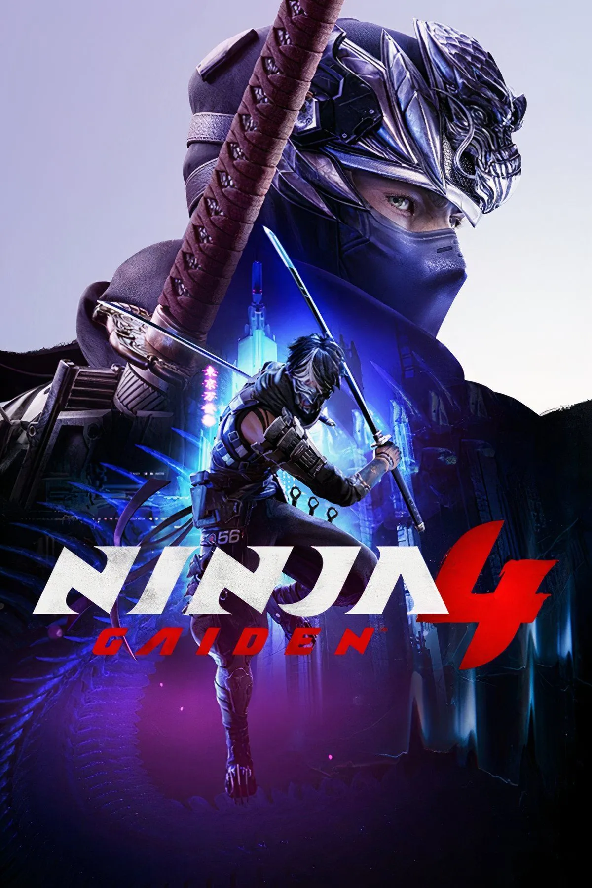 Ryu Hayabusa, nhân vật chính của Ninja Gaiden 4, sẵn sàng chiến đấu trong trang phục ninja