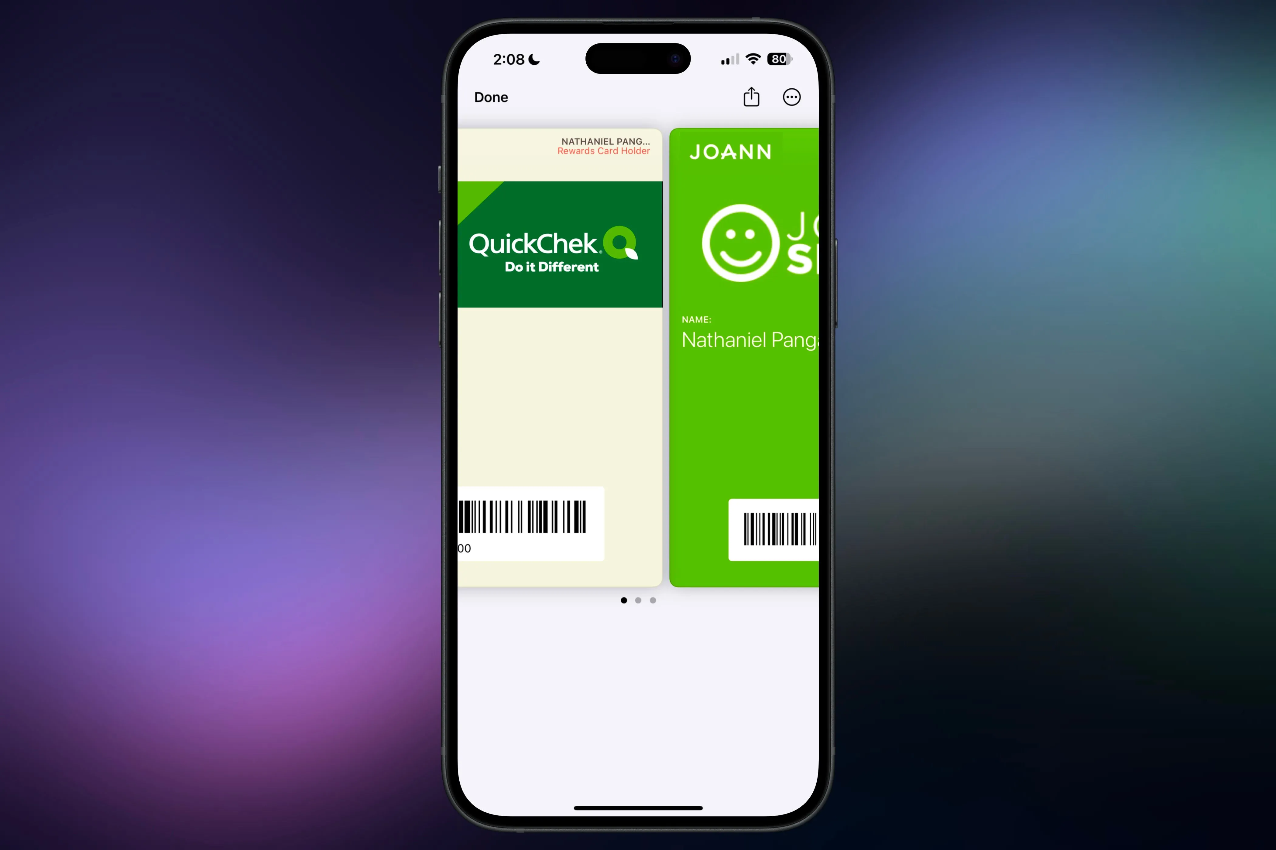 Sử dụng ứng dụng bên thứ ba để nhóm các loại thẻ và vé tương tự trong Apple Wallet.