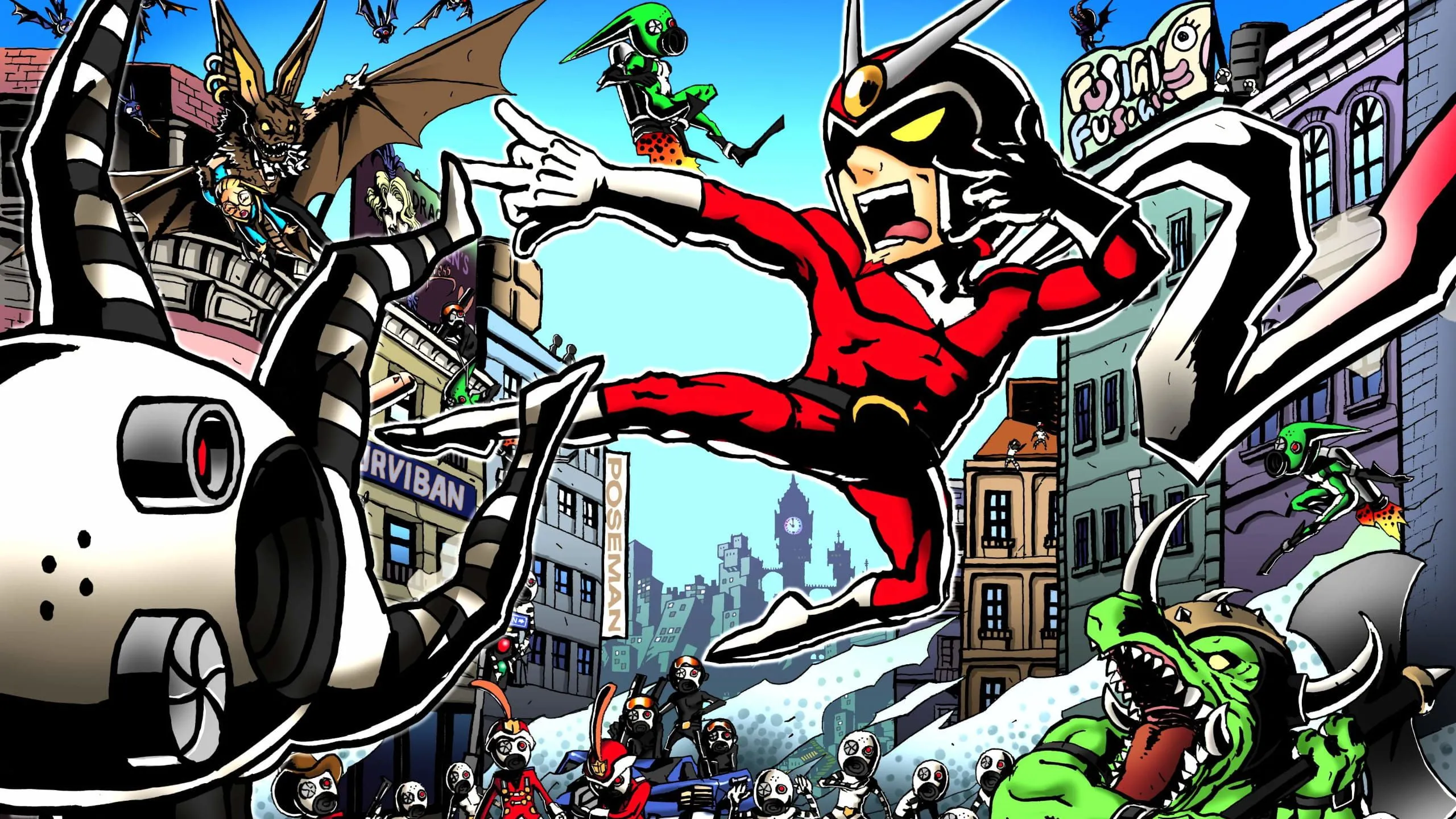 Tạo hình độc đáo của nhân vật Viewtiful Joe.