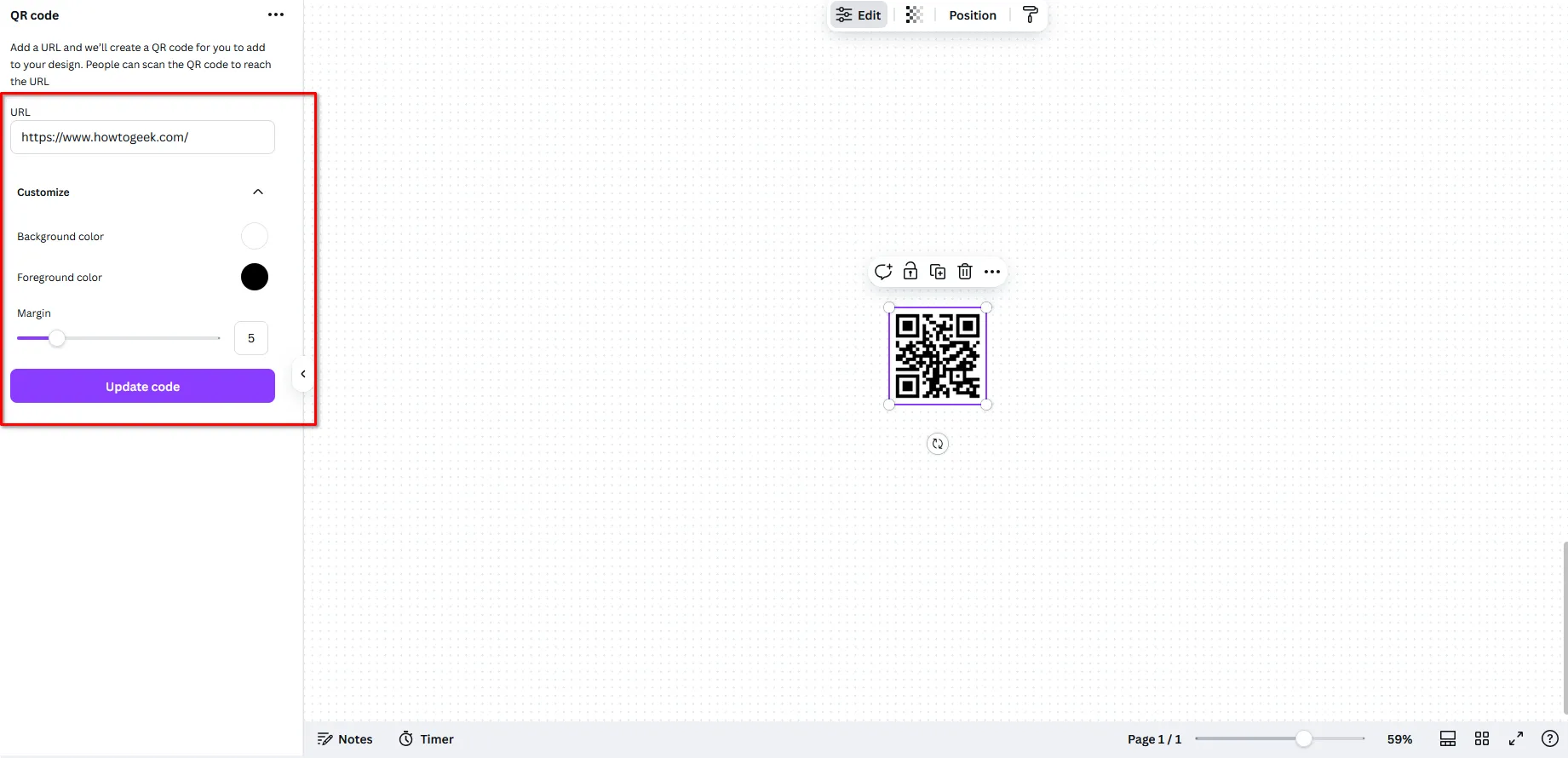 Tạo mã QR đơn giản và tùy chỉnh màu sắc dễ dàng với ứng dụng QR Code của Canva