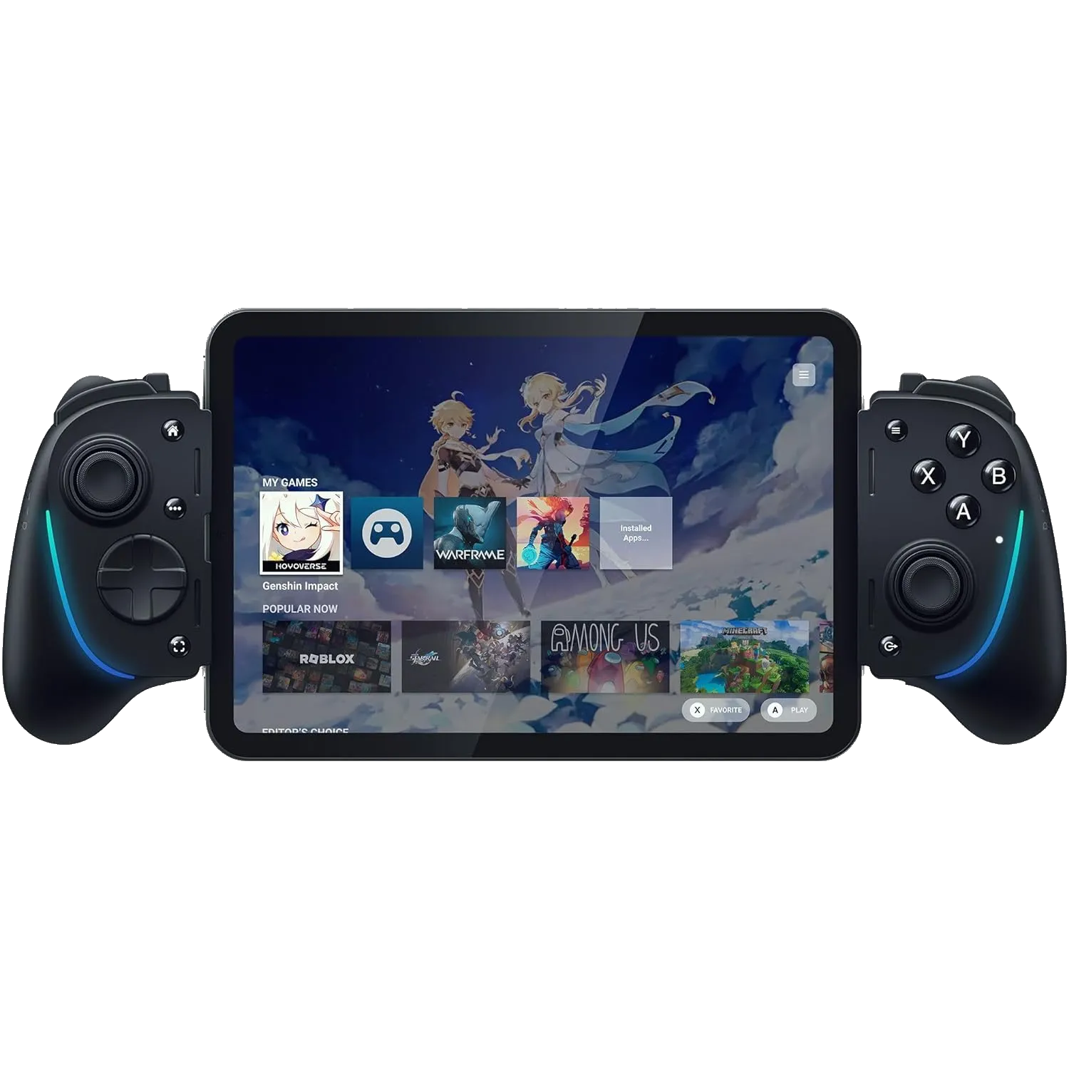 Tay cầm chơi game Razer Kishi Ultra màu đen, được thiết kế cho điện thoại thông minh, biến điện thoại thành một thiết bị console cầm tay tiện lợi.