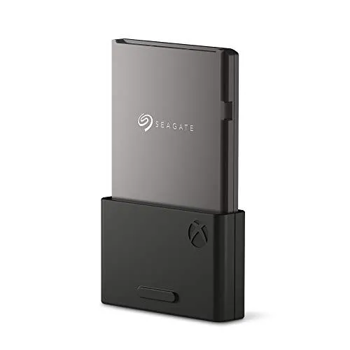Thẻ mở rộng lưu trữ Seagate cho Xbox Series X hoặc S, hiển thị rõ ràng logo và dung lượng.
