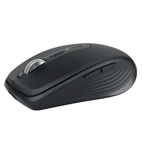 Thẻ sản phẩm Logitech MX Anywhere 3S, nhấn mạnh tính năng và ưu điểm của chuột không dây du lịch