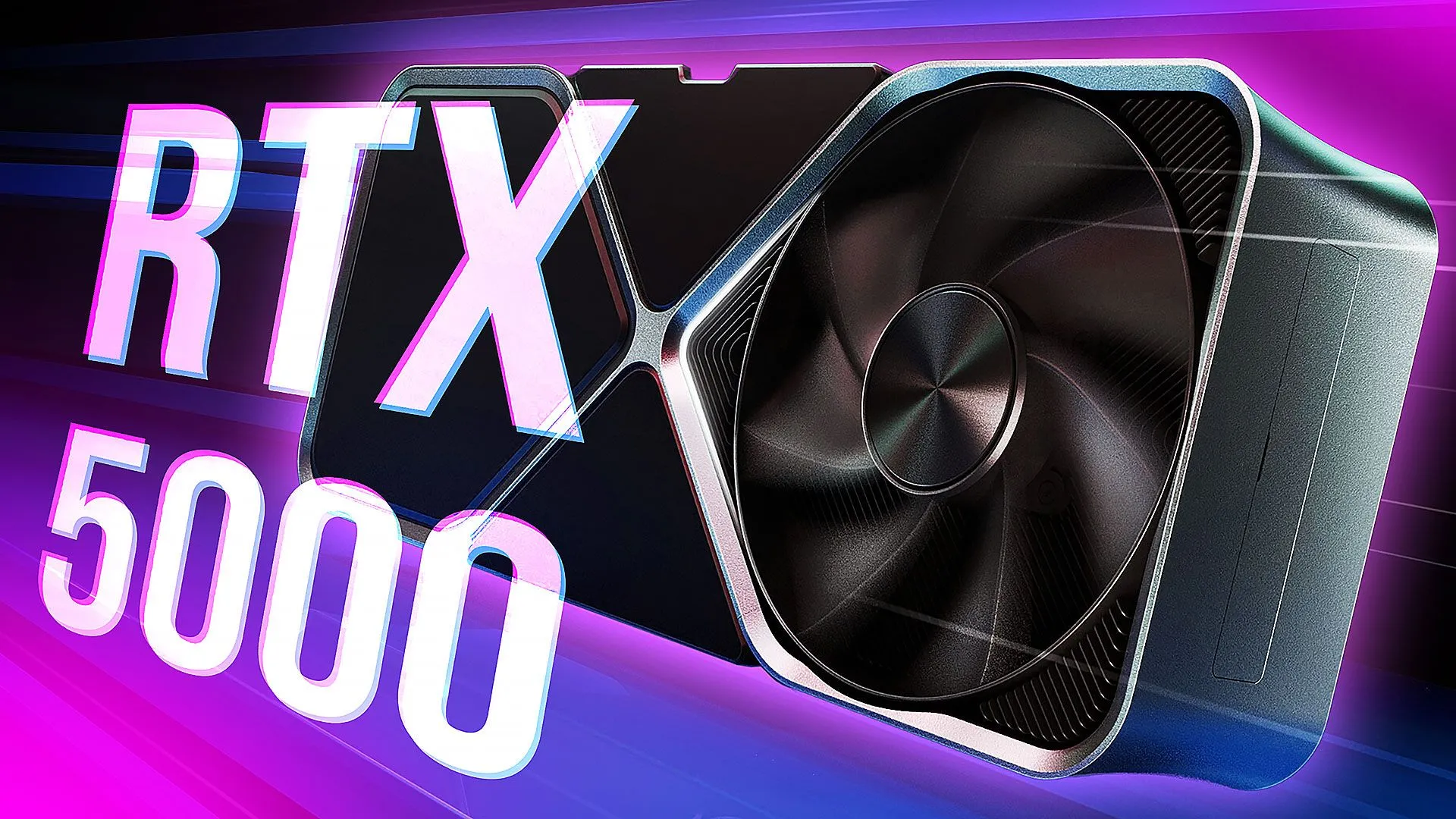 Thiết kế tổng thể của một mẫu card đồ họa NVIDIA RTX 5000, minh họa kiến trúc mới và khả năng xử lý đồ họa tiên tiến.