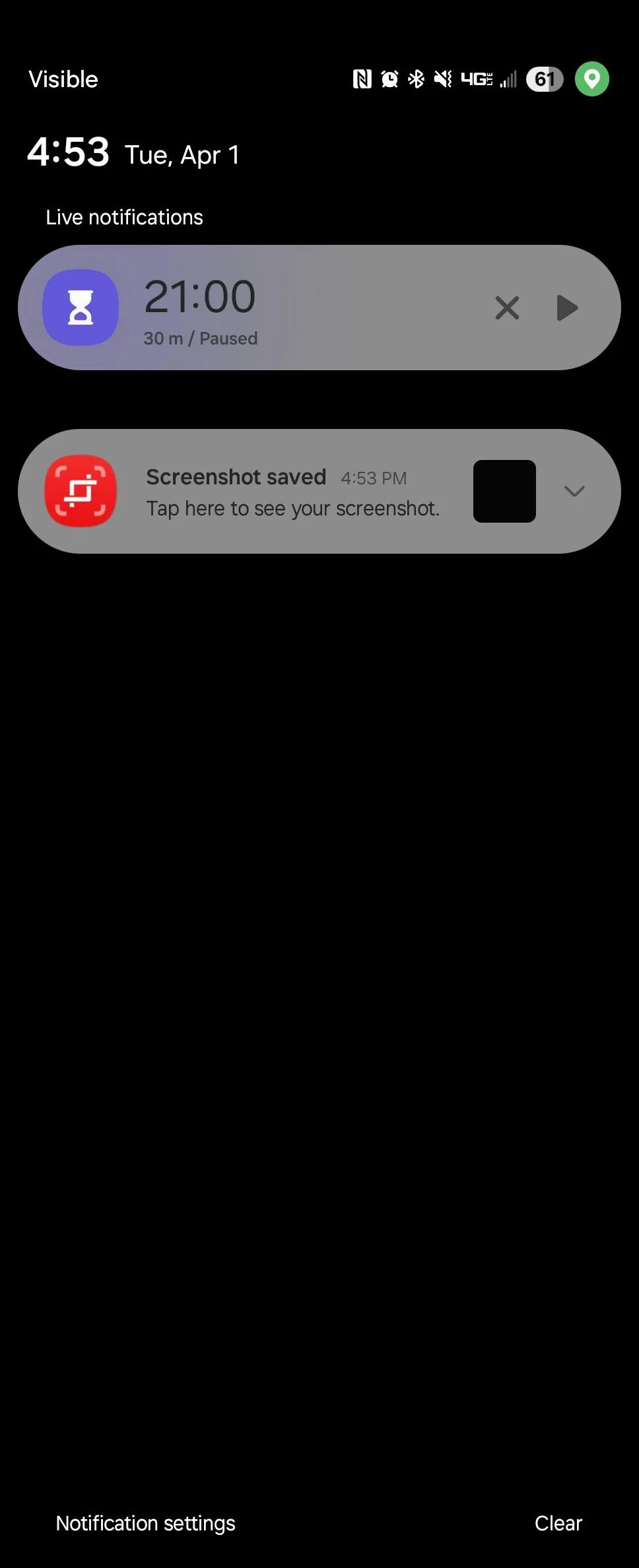 Thông báo trong One UI 7 trên Samsung Galaxy Z Fold 6
