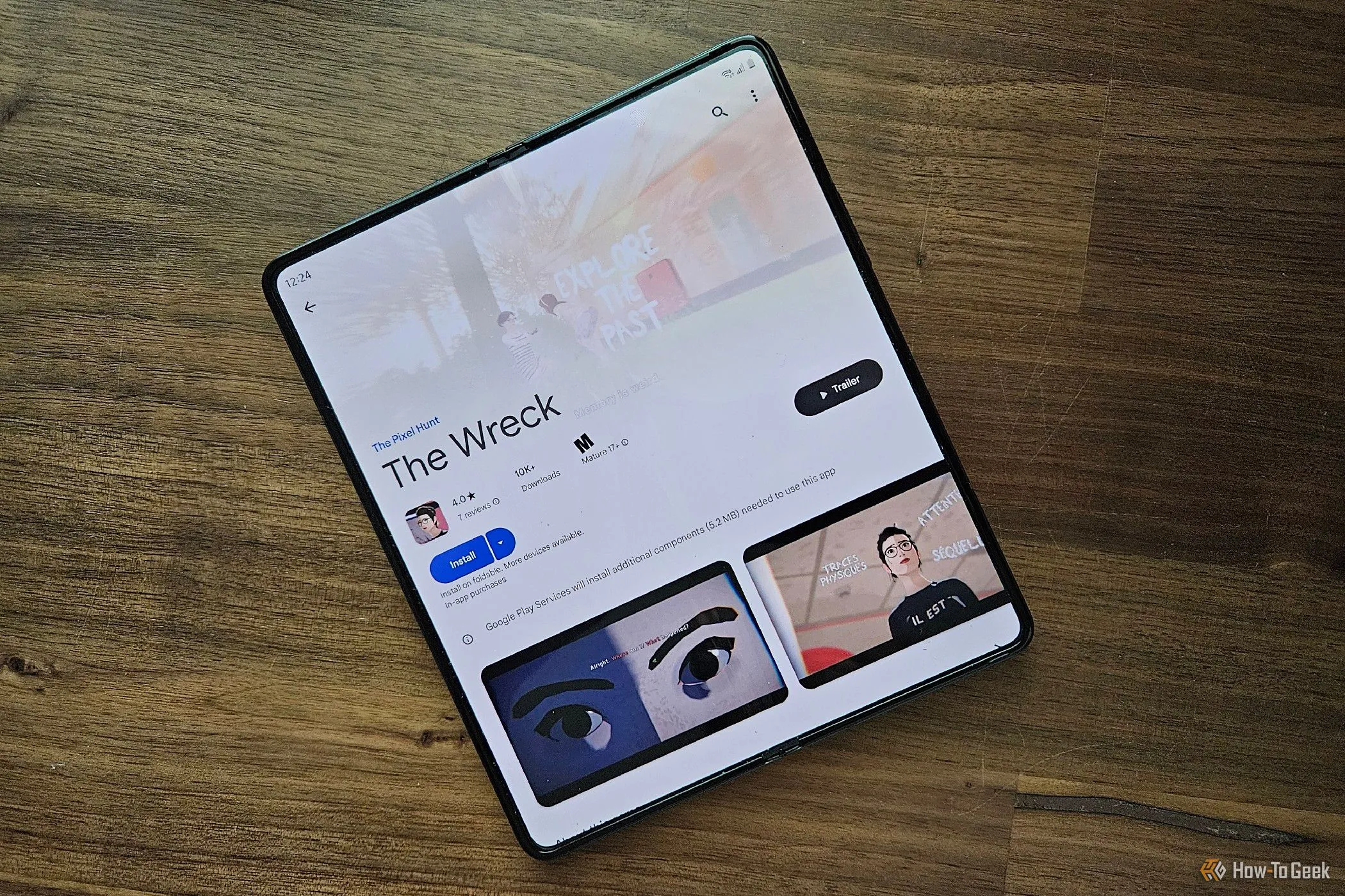 Tựa game The Wreck trên Google Play Store, một ví dụ về game chất lượng khó tìm thấy.