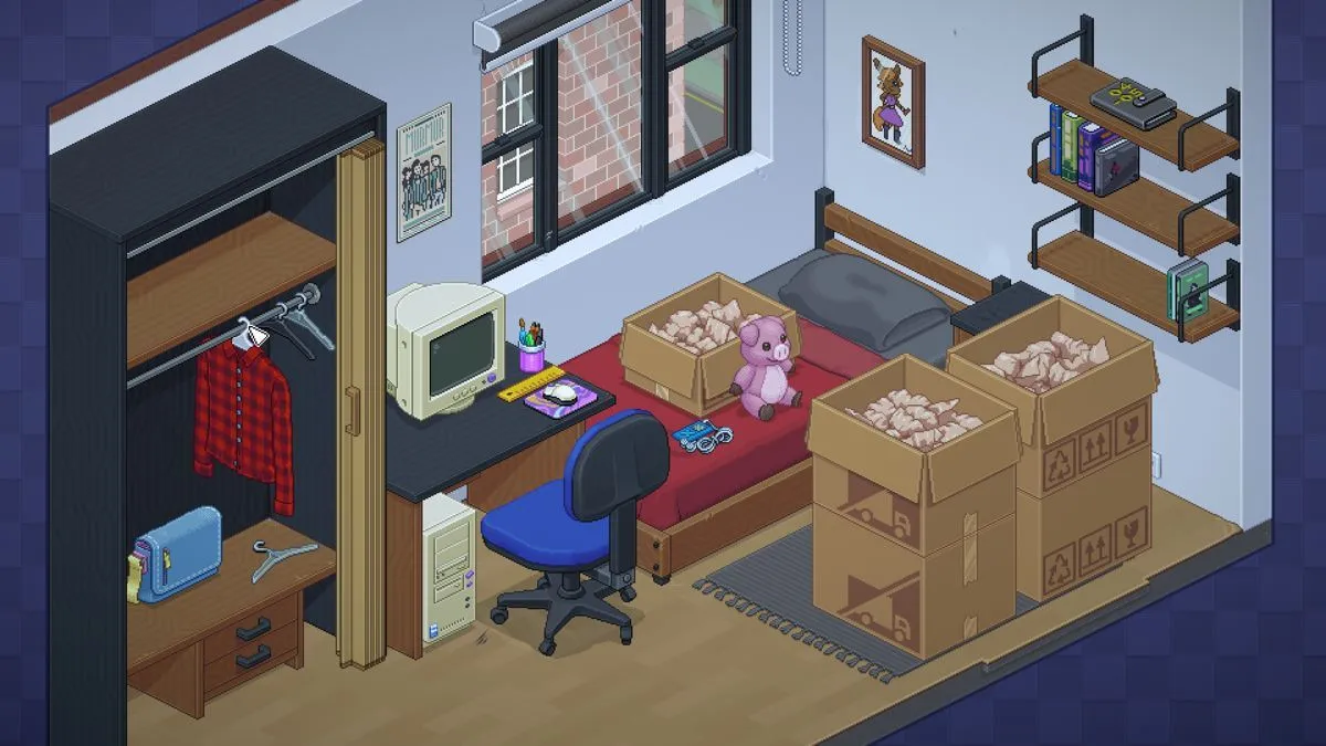 Tựa game Unpacking 2021 với hình ảnh sắp xếp đồ đạc trong phòng.