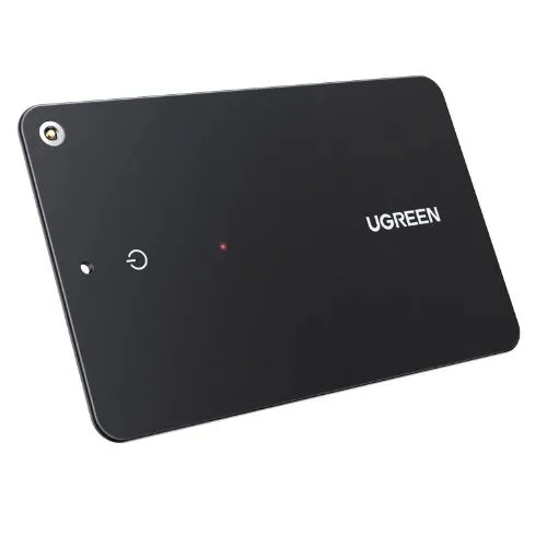 Ugreen FineTrack Slim màu đen, thiết kế mỏng như thẻ tín dụng