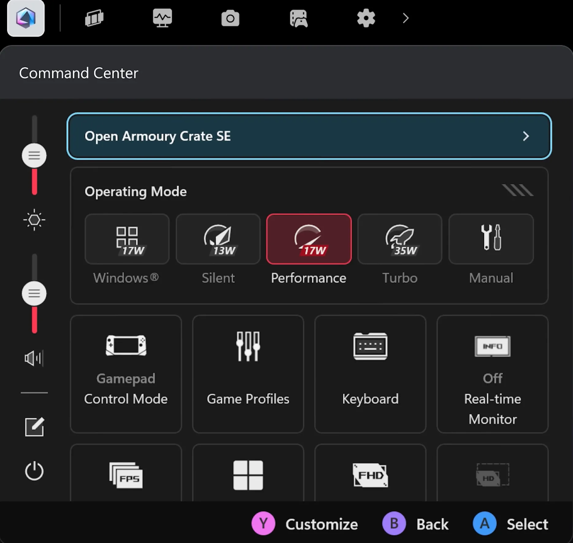 Xbox Game Bar được thiết kế lại, chạy widget ASUS Armoury Crate để điều chỉnh cài đặt game.