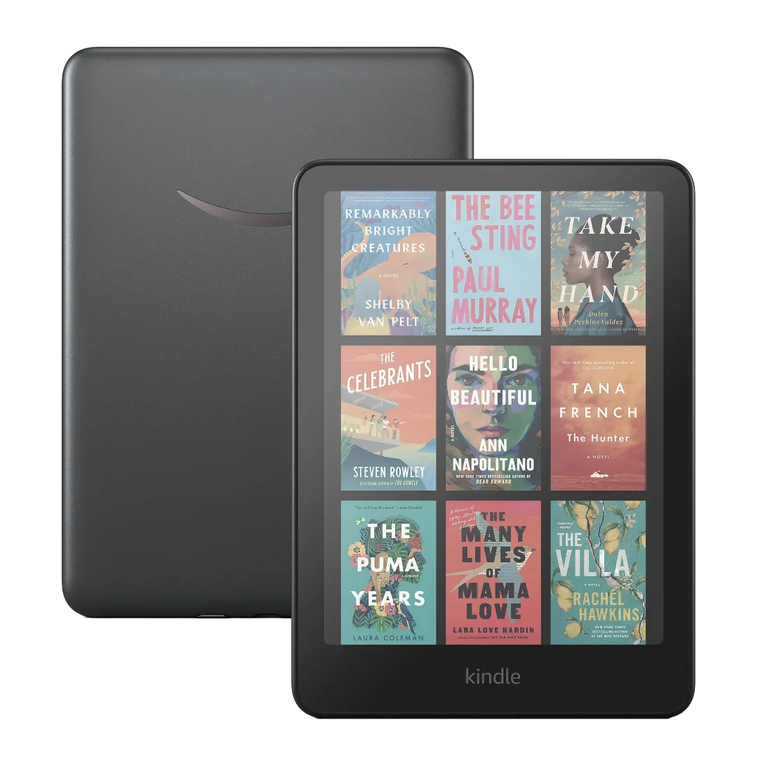 Kindle Colorsoft 2024 của Amazon với màn hình màu hiển thị giao diện người dùng