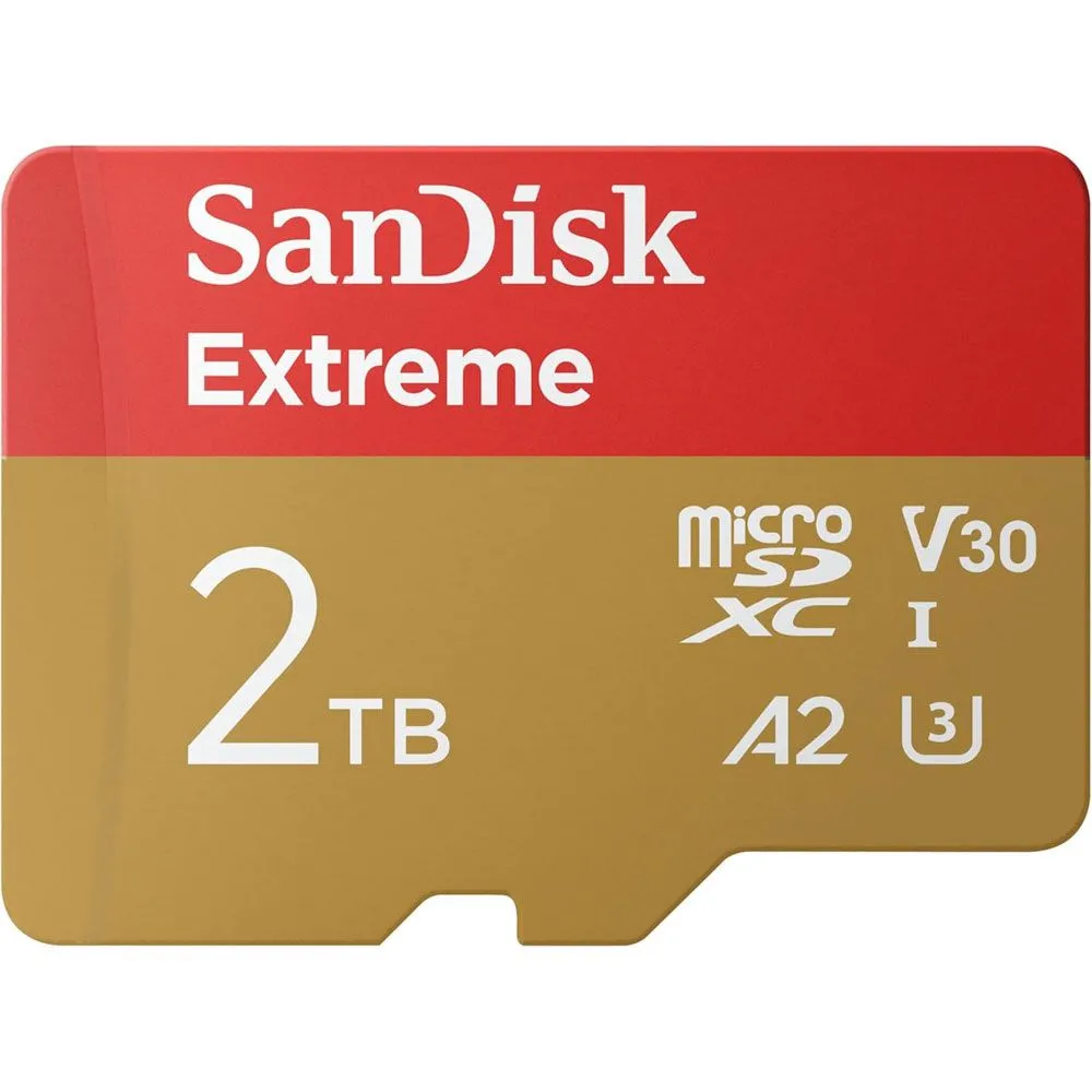 Thẻ nhớ SanDisk Extreme microSDXC 2TB dung lượng cao, lý tưởng cho Raspberry Pi